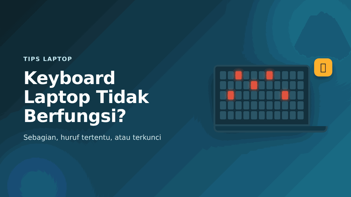 Keyboard Laptop Tidak Berfungsi? Begini Cara Mengatasinya
