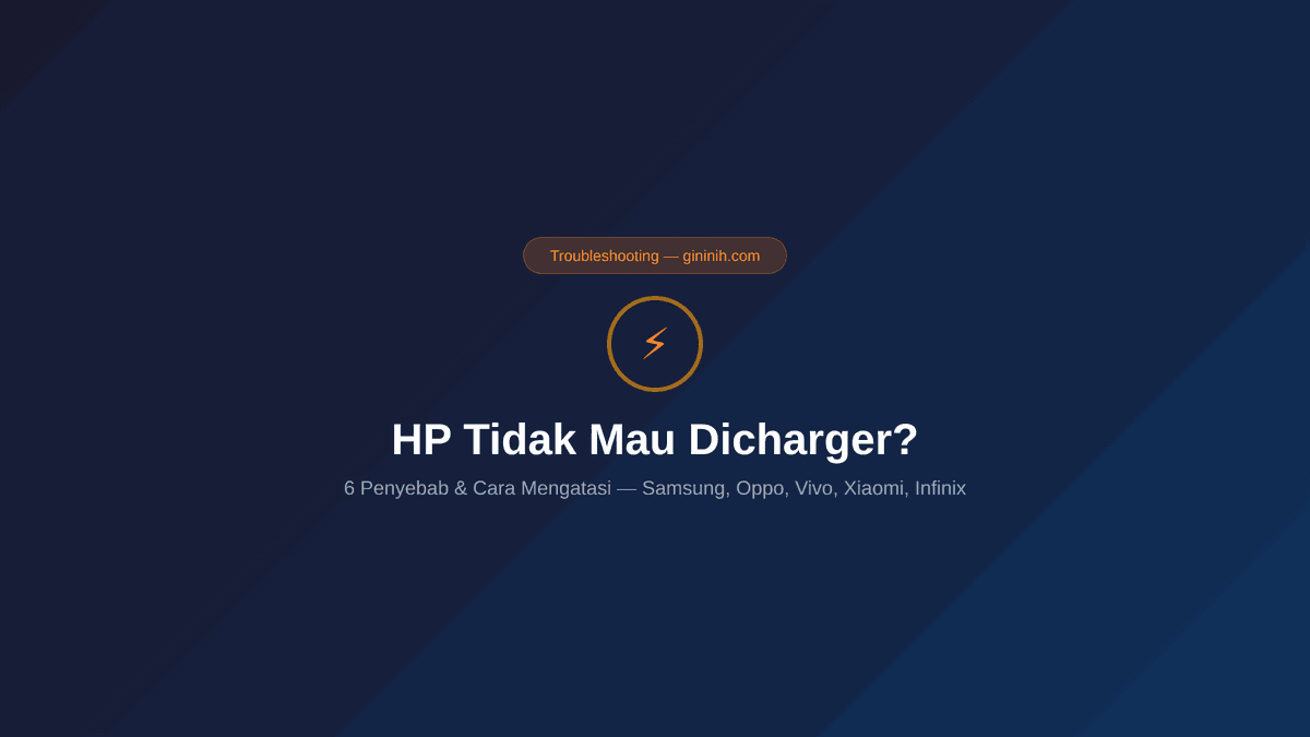 HP Tidak Mau Dicharger Meski Colokan Kabel Masuk? Cek 6 Kemungkinan Ini