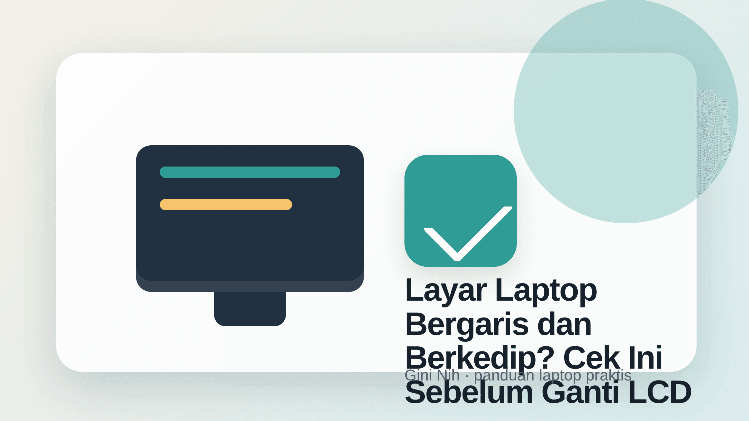 Layar Laptop Bergaris dan Berkedip? Cek Ini Sebelum Ganti LCD