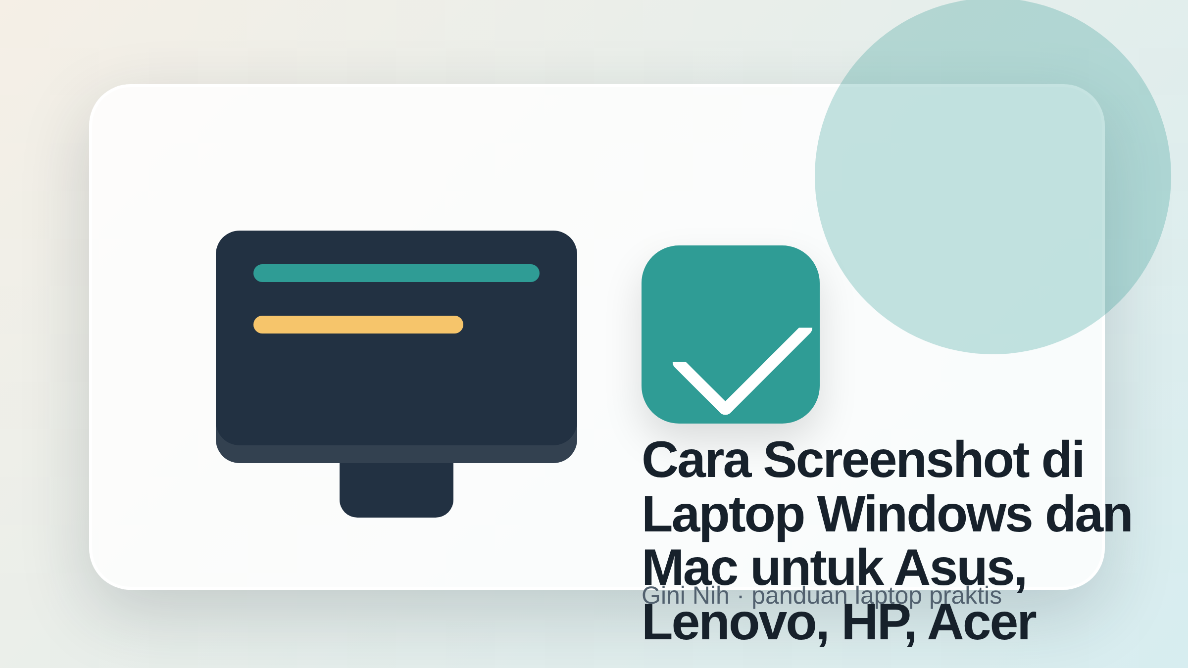 Ilustrasi cara screenshot di laptop windows dan mac untuk asus, lenovo, hp, acer
