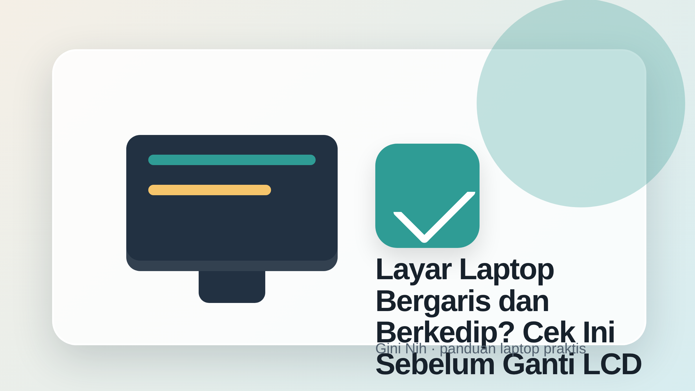Ilustrasi layar laptop bergaris dan berkedip? cek ini sebelum ganti lcd
