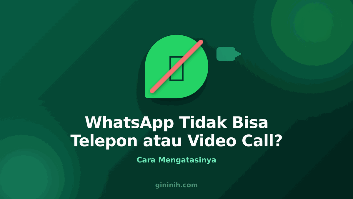 Ilustrasi WhatsApp tidak bisa telepon atau video call ditandai gagang telepon dengan garis silang merah